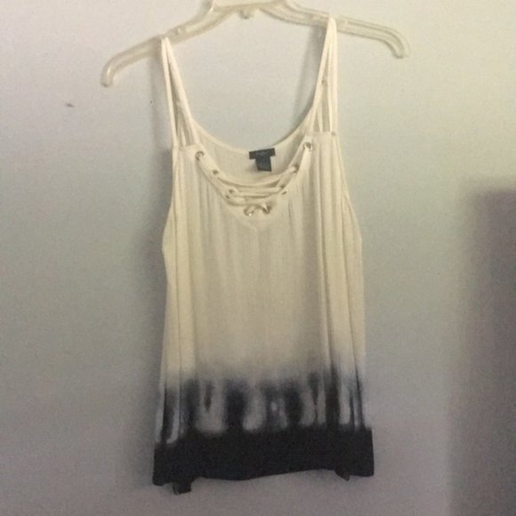 White String Tie Dye Tank Top | Rue21+ Size: 1X - Picture 1 of 7